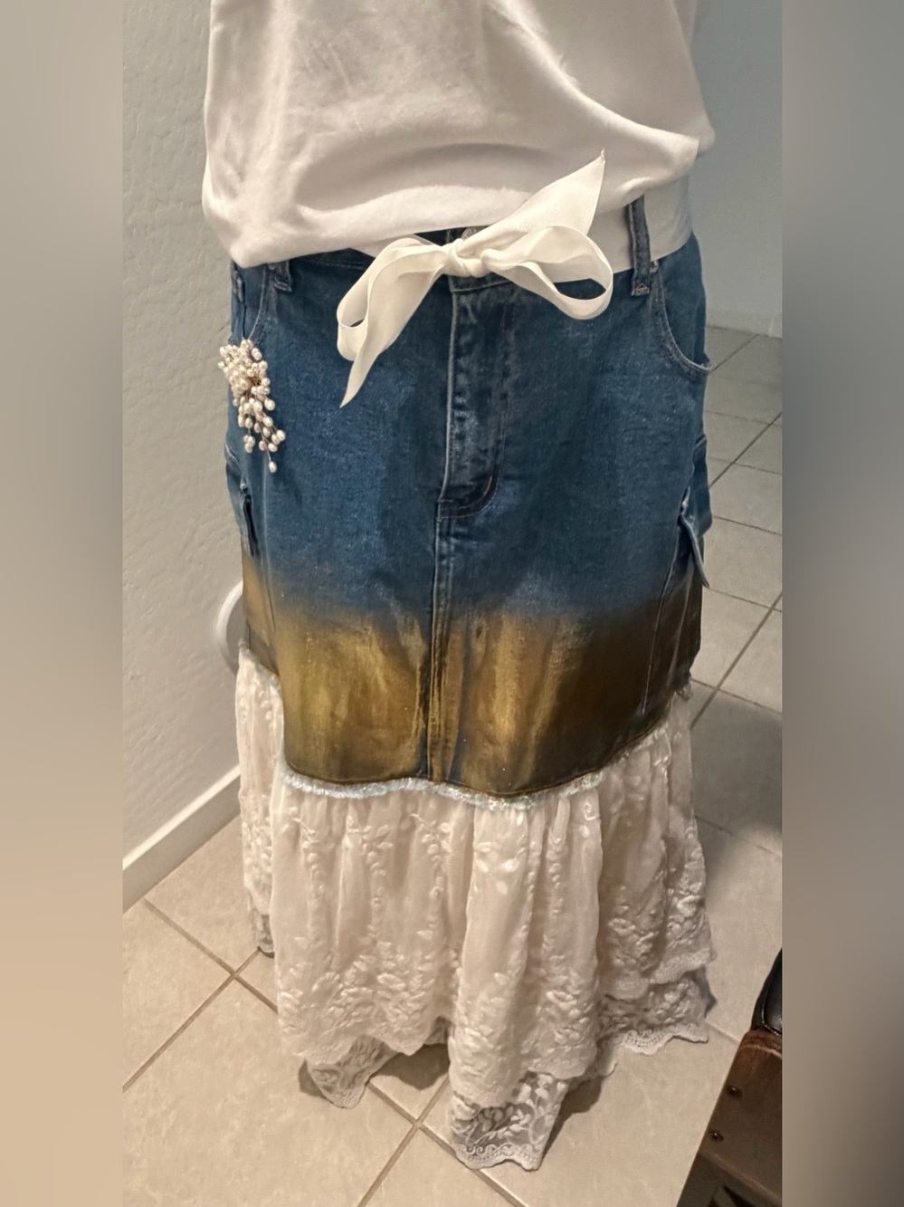 Upcycled Forever 21 Size 2X Waist 19” - Picture 5 of 6